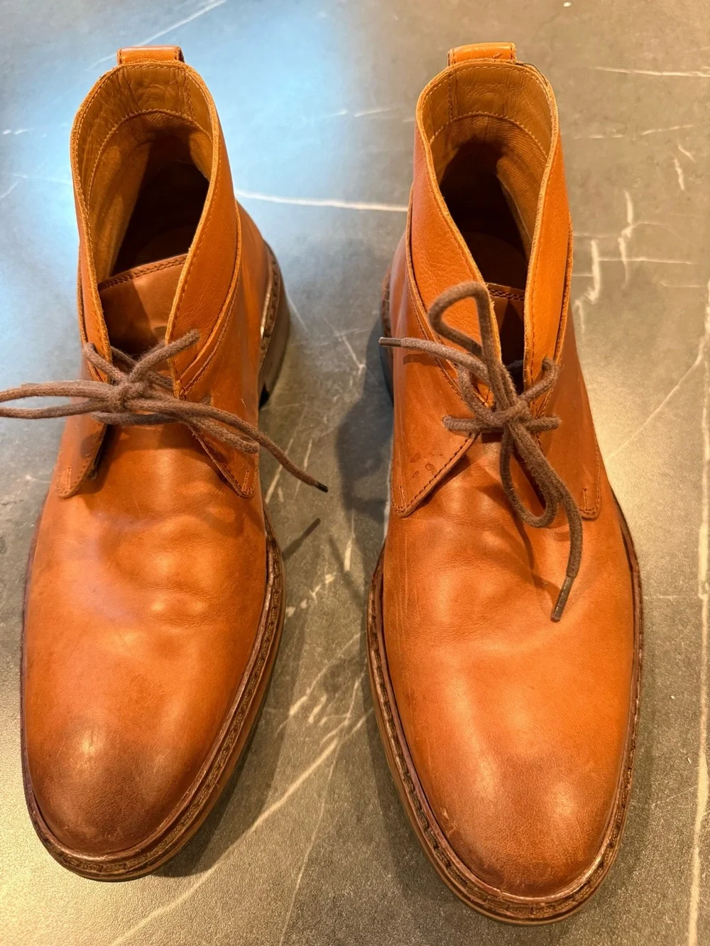 Cole Haan Classic Williams Welt Chukka Brown Leather British Tan Cognac